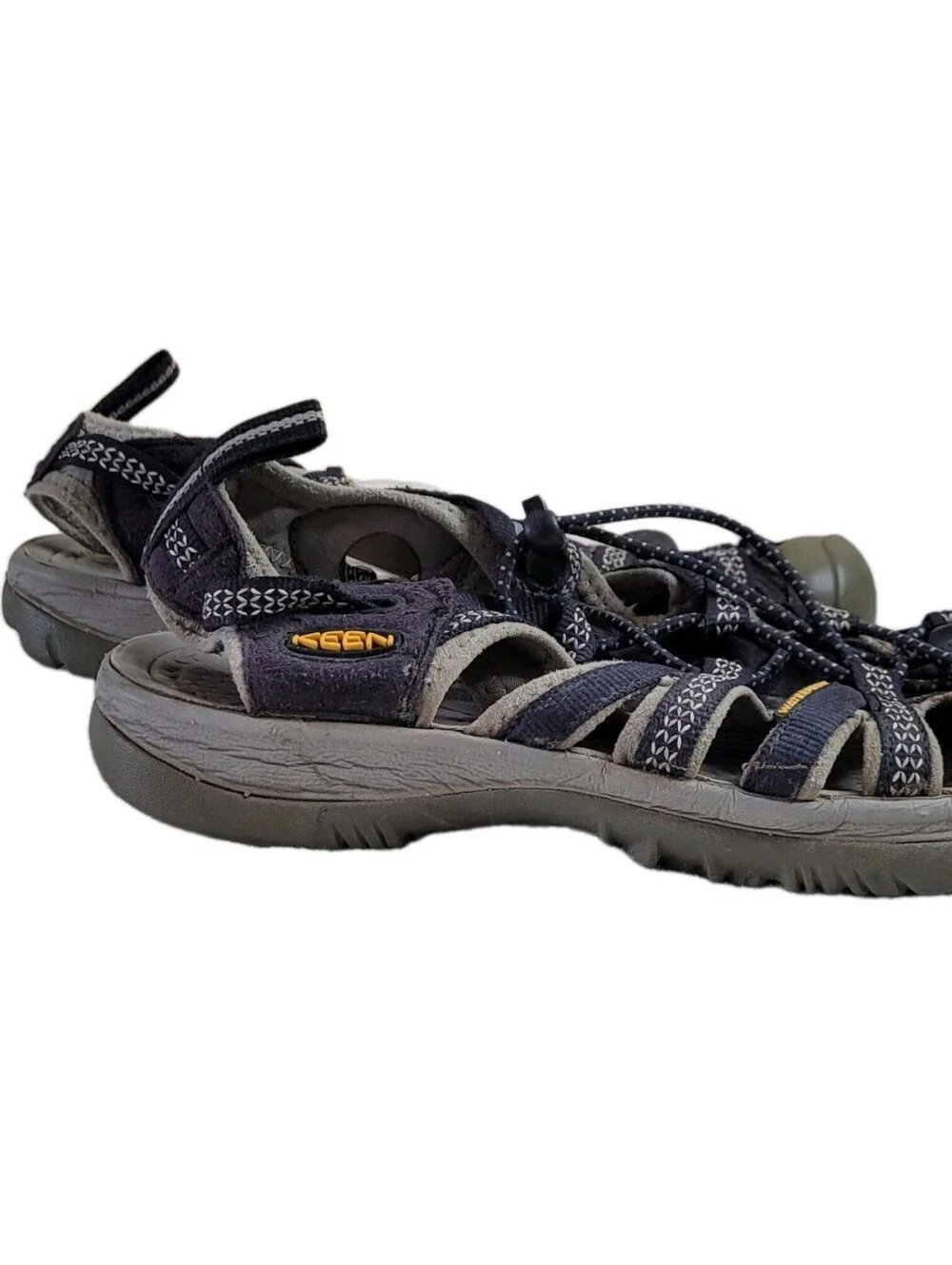 KEEN Newport Green/Brown Leather Hiking Waterproof Sandals Womens Size 6.5
